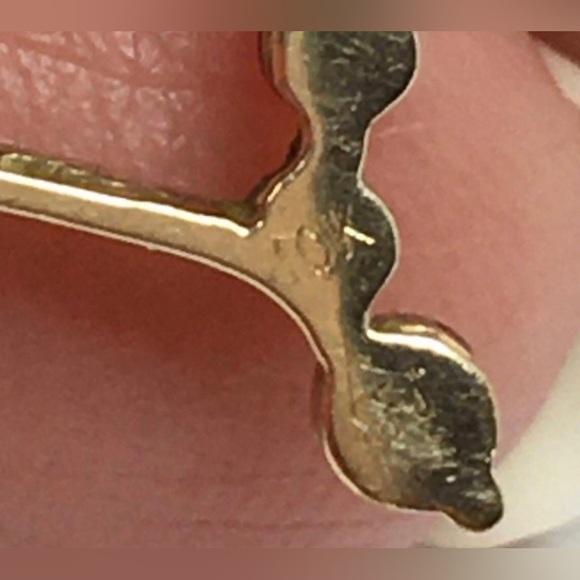 10k ruby and diamond heart necklace - Picture 3 of 9